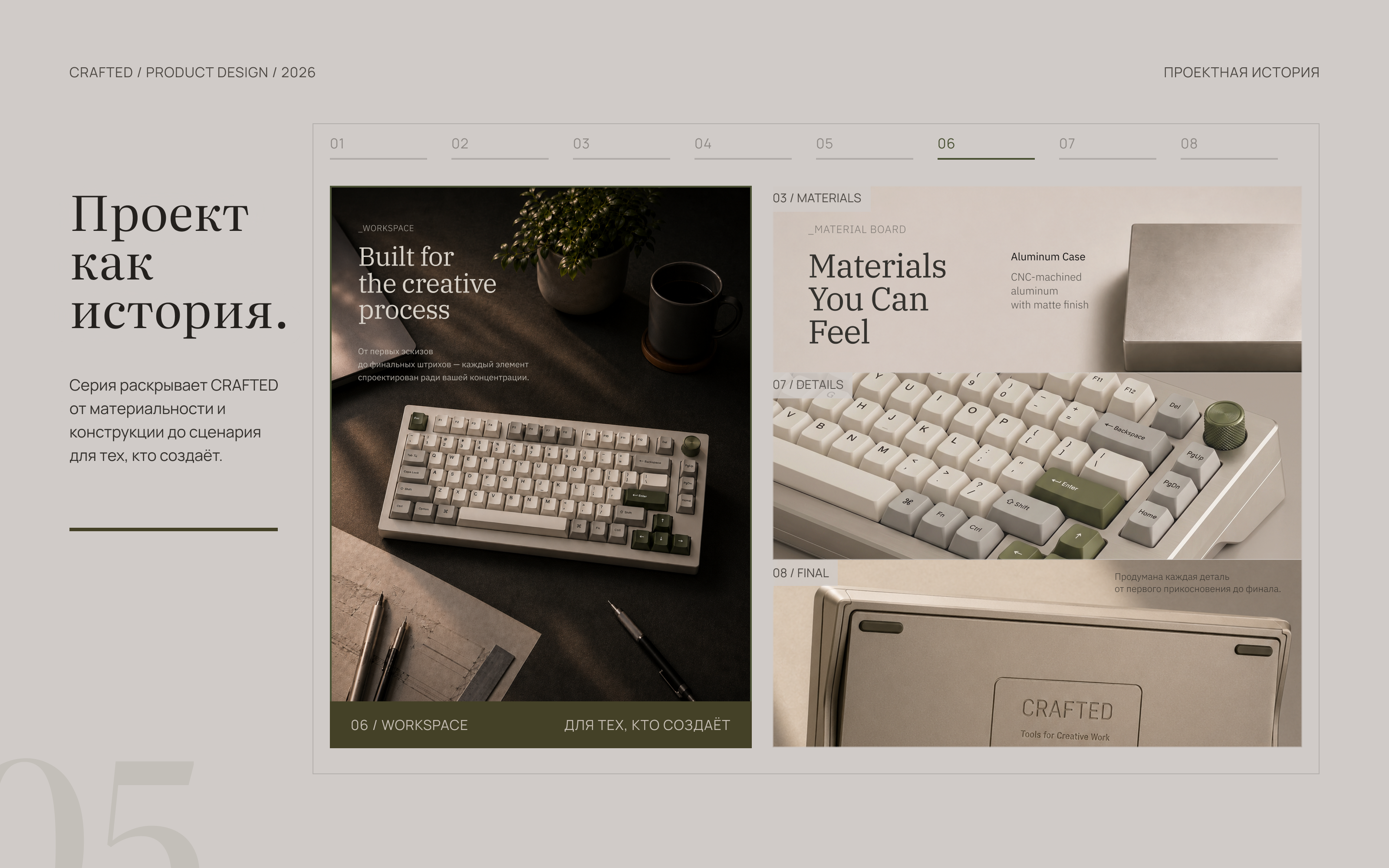 Финальная редакционная история проекта CRAFTED